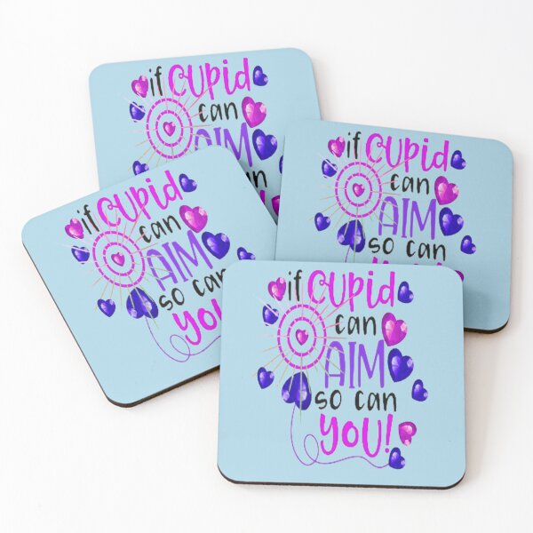 Item preview, If Cupid Can Aim So Can You 2, Cute Lettering Design , Bee Mine For Valentine, Everyday My Valentine, you will live on in my heart designed and sold by Adri Barnard.