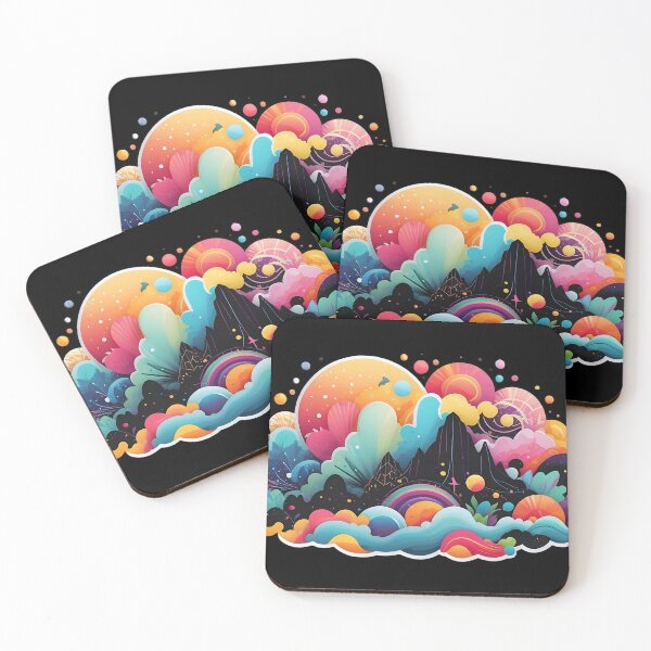 Item preview, Colorful Psychedelic Landscape designed and sold by Aiight.