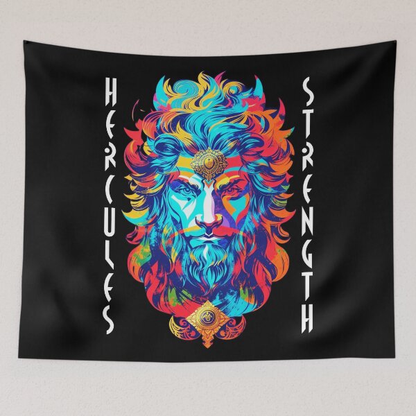 Item preview, Lion Head Heracles Fierce God of Strength from Mount Olympus designed and sold by Ridiculam Toga.