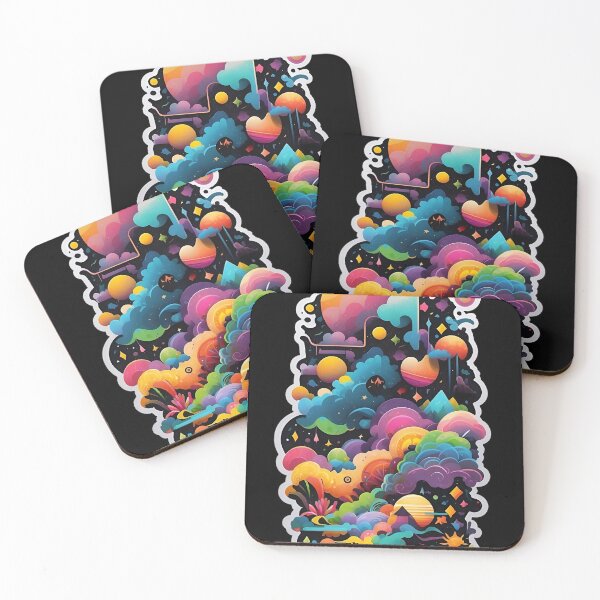 Item preview, Colorful Psychedelic Vertical Landscape designed and sold by Aiight.
