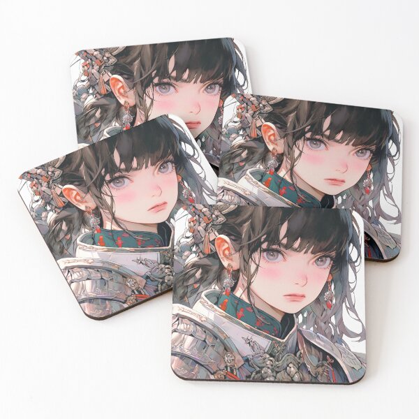 Item preview, Fierce Fantasy Soldier Anime Girl designed and sold by bubblegoth.