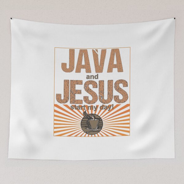 Artikelvorschau, Java und Jesus beginnen meinen Tag entworfen und verkauft von TerScott.