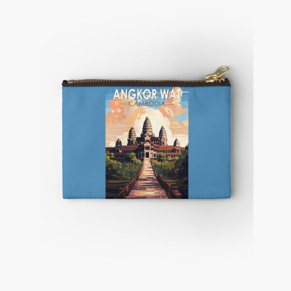Item preview, Angkor Wat Cambodia Travel Art Vintage designed and sold by KrisSidDesigns.