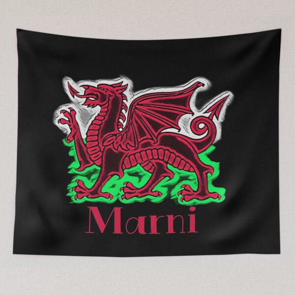 Aperçu de l'œuvre MARNI CYMRU DRAIG GOCH DRAGON ROUGE créée et vendue par Marni Scofidio Desi9ns.