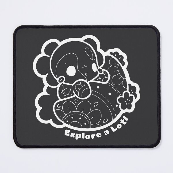 Item preview, Explore a Lotl | White Line Art Axolotl Illustration designed and sold by evybenita.