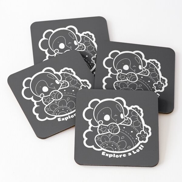 Item preview, Explore a Lotl | White Line Art Axolotl Illustration designed and sold by evybenita.