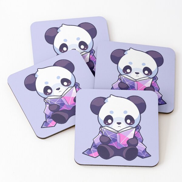 Item preview, Purple Panda Reading A Book designed and sold by SweetClicks123.
