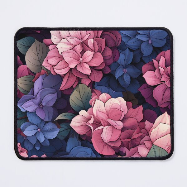 Item preview, Hydrangea Tile 21: Blue Skies and Pastel Puffs Dancing in Nature's Confetti Bowl designed and sold by TheBrainArt.