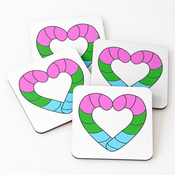 Item preview, Polysexual Pride Candy Cane designed and sold by HarveyHandcraftsandDesigns.