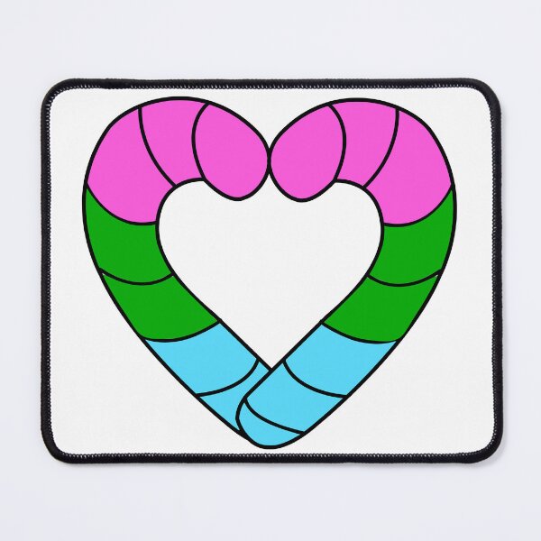 Item preview, Polysexual Pride Candy Cane designed and sold by HarveyHandcraftsandDesigns.