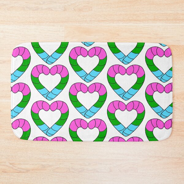 Item preview, Polysexual Pride Candy Cane designed and sold by HarveyHandcraftsandDesigns.