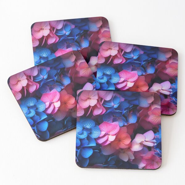 Item preview, Hydrangea Tile 22: Blue Skies and Pastel Puffs Dancing in Nature's Confetti Bowl designed and sold by TheBrainArt.