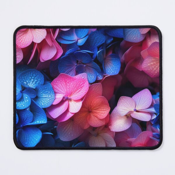 Item preview, Hydrangea Tile 22: Blue Skies and Pastel Puffs Dancing in Nature's Confetti Bowl designed and sold by TheBrainArt.
