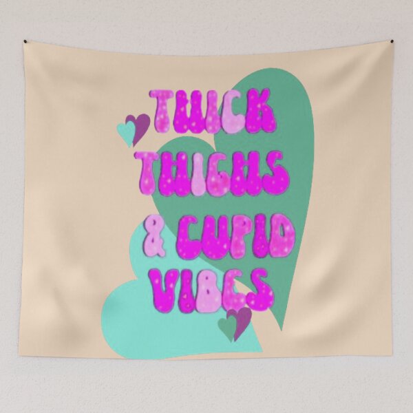 Item preview, Thick Thighs and Cupid Vibes 3, Cute Lettering Design , Bee Mine For Valentine, Everyday My Valentine, you will live on in my heart designed and sold by Adri Barnard.