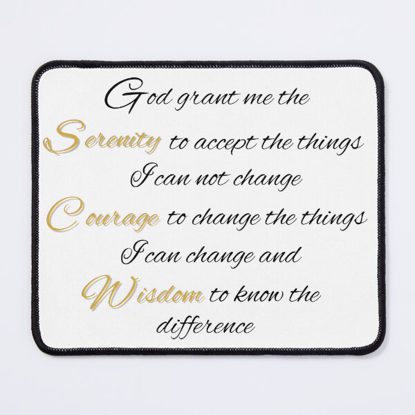 Item preview, Serenity Prayer Cursive designed and sold by UnlockKnowledge.