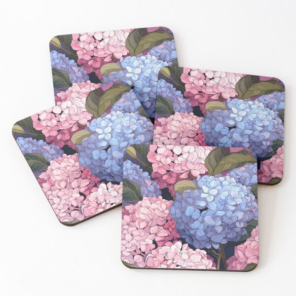 Item preview, Hydrangea Tile 26: Blue Skies and Pastel Puffs Dancing in Nature's Confetti Bowl designed and sold by TheBrainArt.