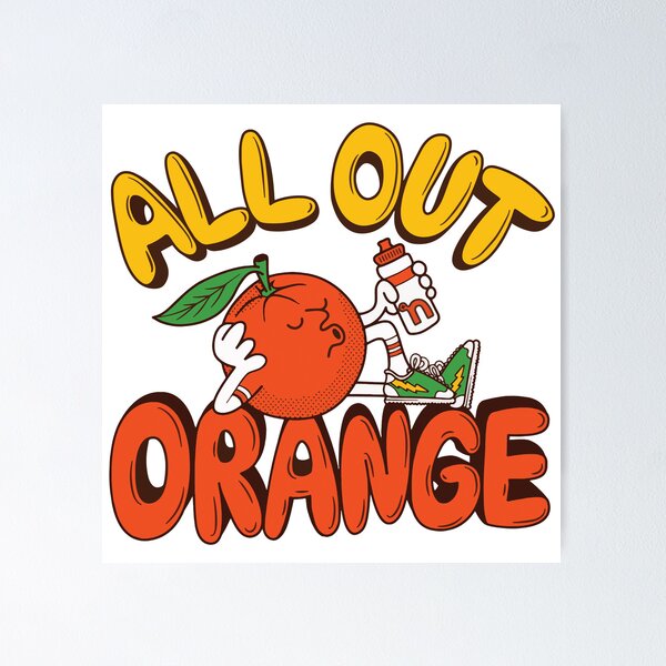 Item preview, All Out Orange designed and sold by AbuBabaStickers.