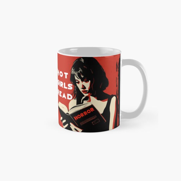 Item preview, Hot Girls Read Horror designed and sold by ArtemMKV.