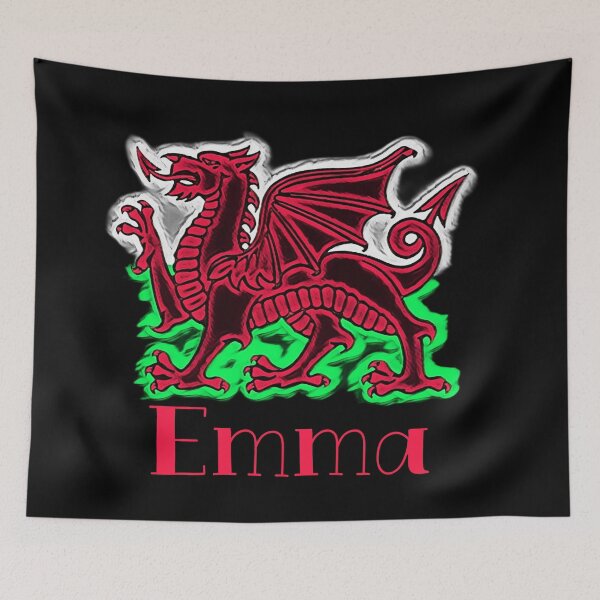 Aperçu de l'œuvre EMMA CYMRU DRAIG GOCH DRAGON ROUGE créée et vendue par Marni Scofidio Desi9ns.