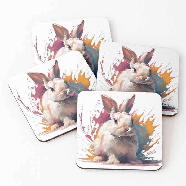 Item preview, Bright Painted Rabbit designed and sold by LittleGoblinPrs.
