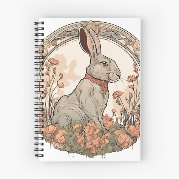 Item preview, Art Nouveau Rabbit 3 designed and sold by LittleGoblinPrs.
