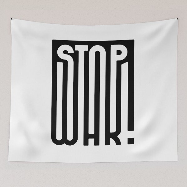Item preview, Stop War! Pacifist statement piece designed and sold by TrueType.
