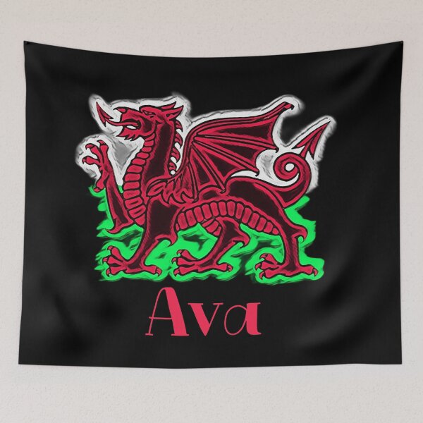 Aperçu de l'œuvre AVA CYMRU DRAIG GOCH DRAGON ROUGE créée et vendue par Marni Scofidio Desi9ns.