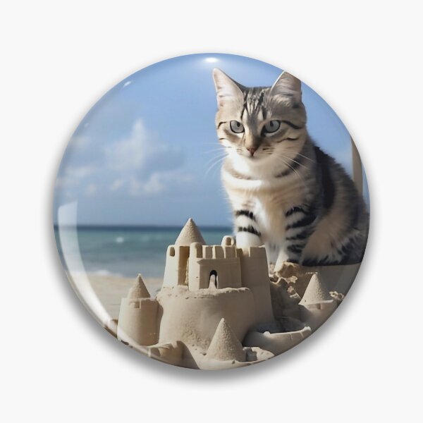 Item preview, Cat building sandcastle designed and sold by M-Y-A-R-T-.