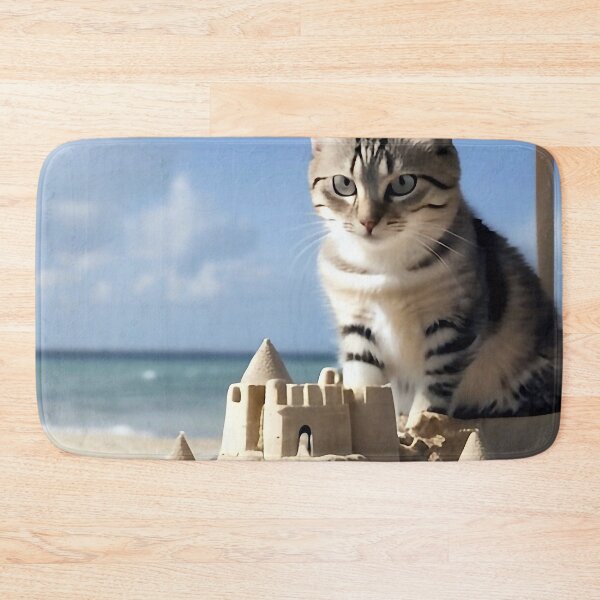 Item preview, Cat building sandcastle designed and sold by M-Y-A-R-T-.