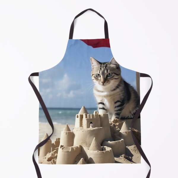Item preview, Cat building sandcastle designed and sold by M-Y-A-R-T-.