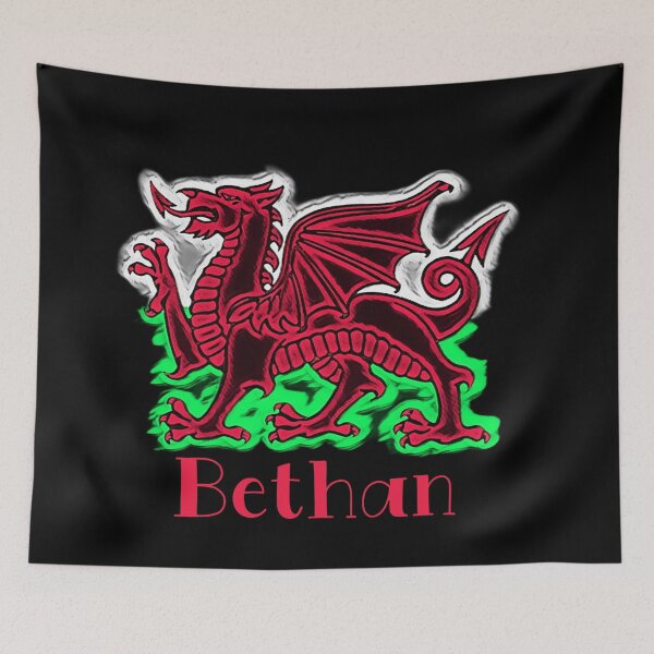 Aperçu de l'œuvre BETHAN CYMRU DRAIG GOCH DRAGON ROUGE créée et vendue par Marni Scofidio Desi9ns.