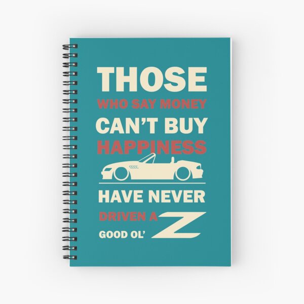 Happiness in a Z Car Spiral Notebook