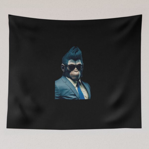 Item preview, Stylish Primate Impression: Avatar in Sleek Suit and Shades designed and sold by iQuorra.
