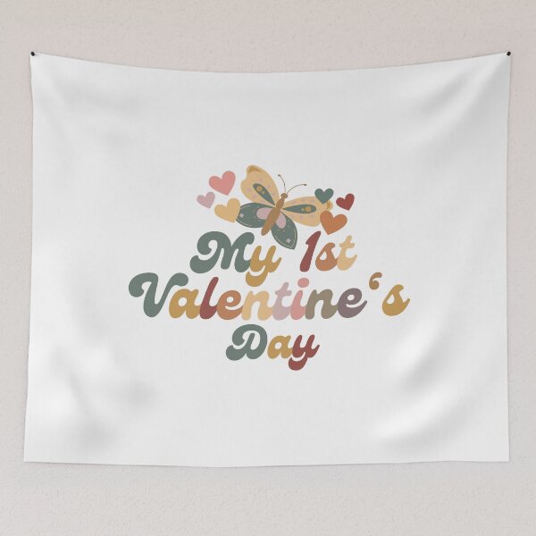 Item preview, Valentine's Day Gifts Butterfly Newborn Design My 1st Valentine's Day designed and sold by TheVirtualSpace.