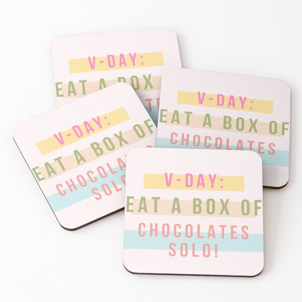 Item preview, " V-Day : Eat a box of chocolates solo ! " | funny, humor, romantic valentines day, valentine, love designed and sold by General-Corner.