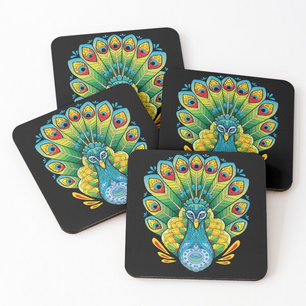 Item preview, Bird Peacock Mandala Ornamental Feathers designed and sold by MooonTees.