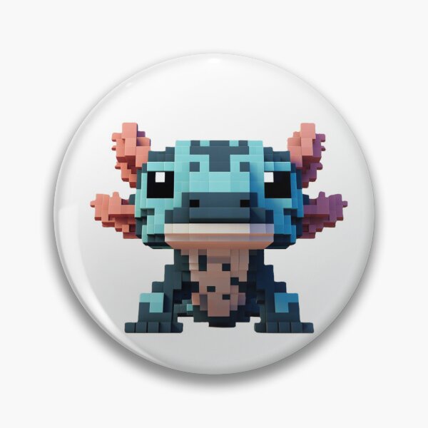 Item preview, Pixelized Axolotl designed and sold by LuhaArt Design.