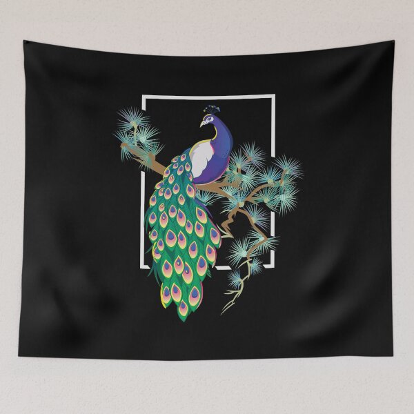Item preview, Peacock Japan Bird Ornamental Bird designed and sold by MooonTees.
