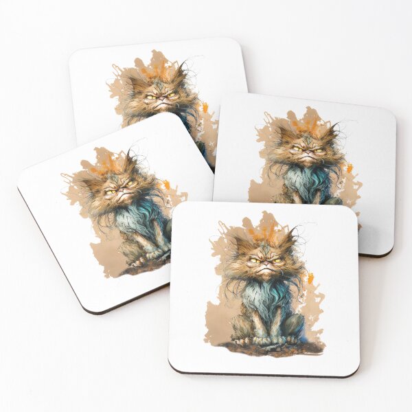 Item preview, Wild Cat, Funny Moody Red Cat designed and sold by MoonFoxDesign.