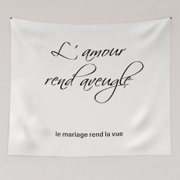 Aperçu de l'œuvre Citation de film - Mariage créée et vendue par Cover77.