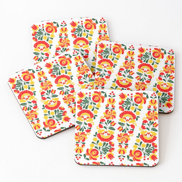 Item preview, Folkloristic floral patterns designed and sold by mikistudio.