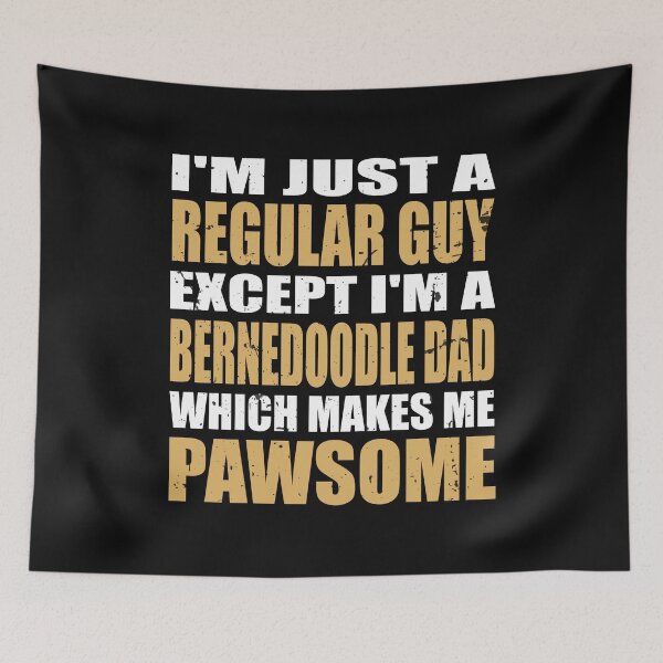 Item preview, Bernedoodle Dad Funny Mountain Doodle Dog Owner Pawsome designed and sold by clothesy7.