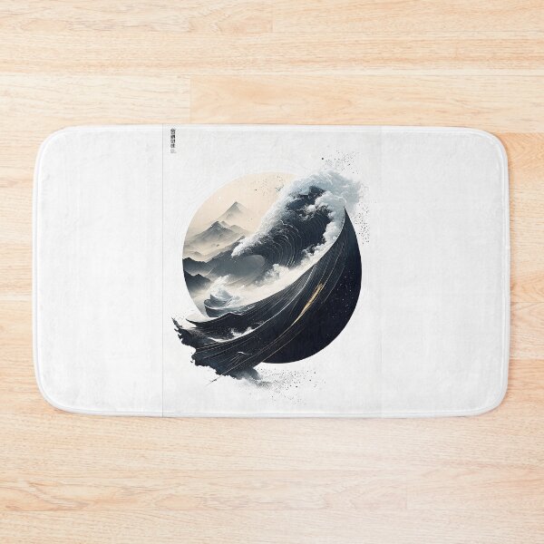 Item preview, Geometric abstract art in Japanese style designed and sold by BubblyDelight.