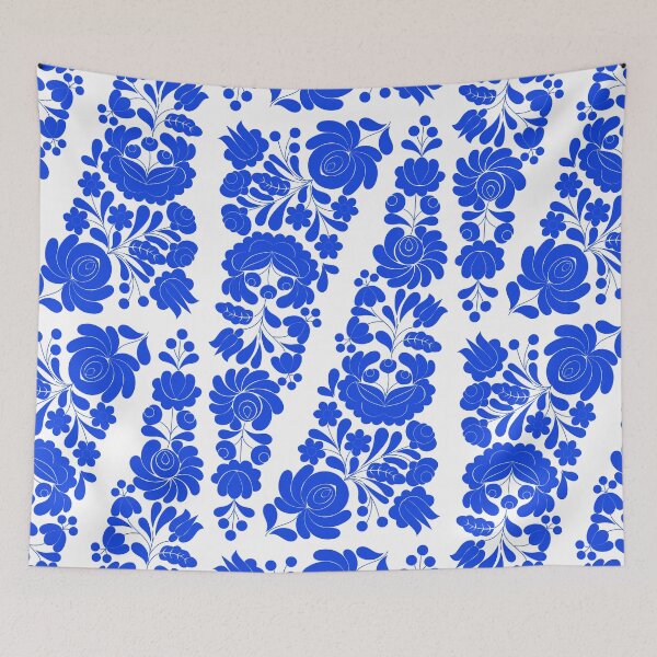 Item preview, Folkloristic floral patterns designed and sold by mikistudio.