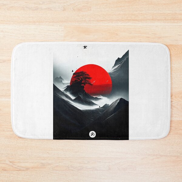 Item preview, Geometric abstract art in Japanese style designed and sold by BubblyDelight.