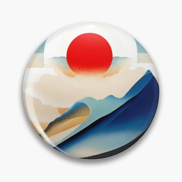 Item preview, Geometric abstract art in Japanese style designed and sold by BubblyDelight.
