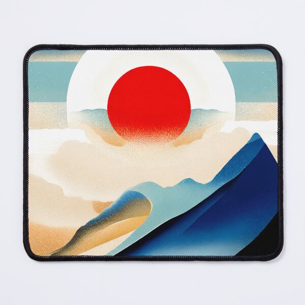 Item preview, Geometric abstract art in Japanese style designed and sold by BubblyDelight.