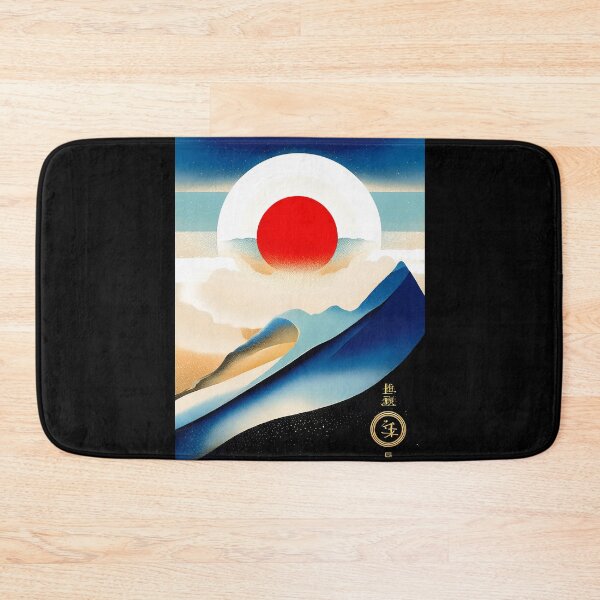 Item preview, Geometric abstract art in Japanese style designed and sold by BubblyDelight.