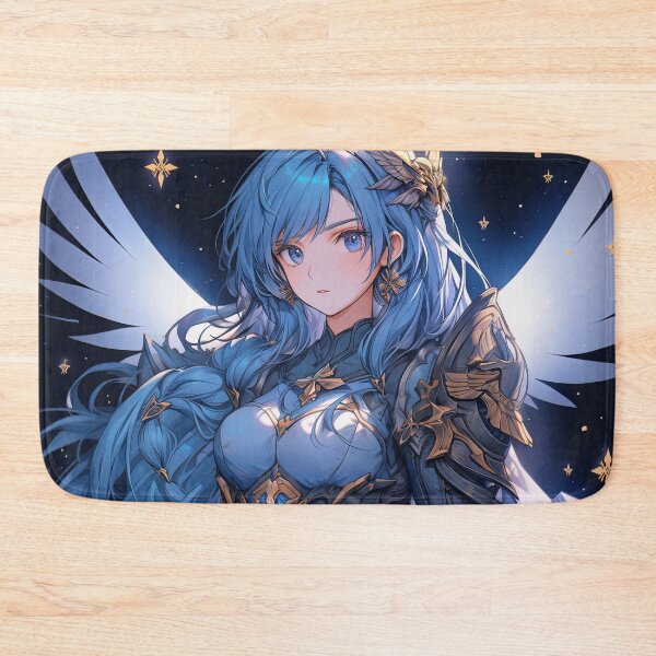 Item preview, Fantasy Starry Celestial Sapphire Anime Girl designed and sold by bubblegoth.