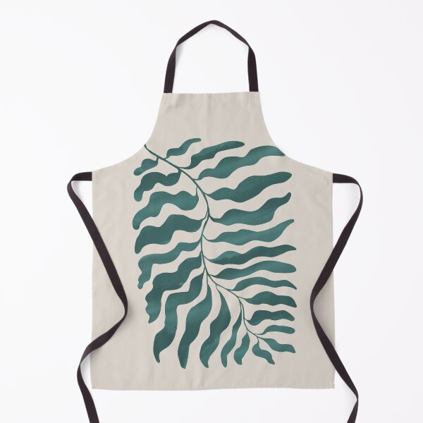 Item preview, Staghorn Fern Leaf Abstract in Lagoon Green designed and sold by lauragraves.